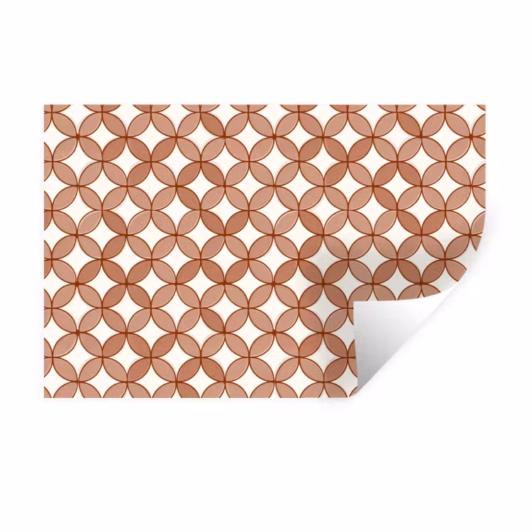 Muursticker - Geometrisch - Cirkels - Modern - Terracotta — 1