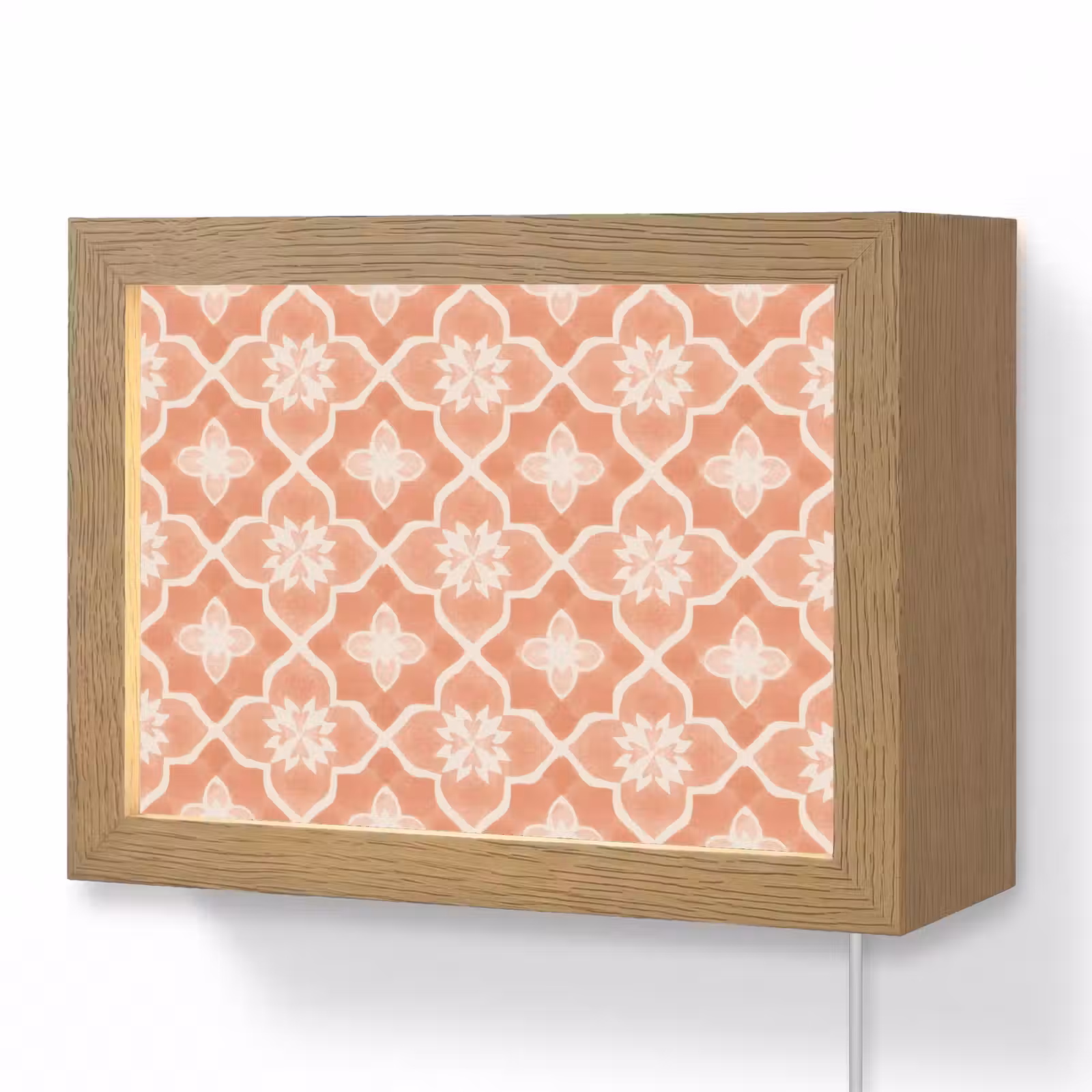 Lightbox - Wandlamp - Tegelpatroon - Arabesk - Vintage - Terracotta — 1