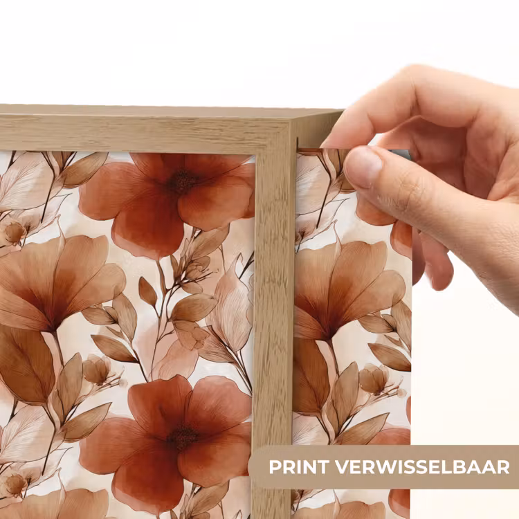 Lightbox - Wandlamp - Bloemen - Aquarel - Botanisch - Terracotta — 6