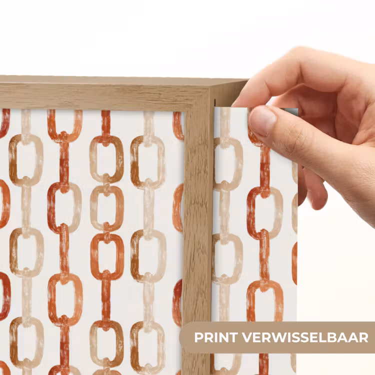 Lightbox - Wandlamp - Schakels - Patroon - Aquarel - Terracotta — 6