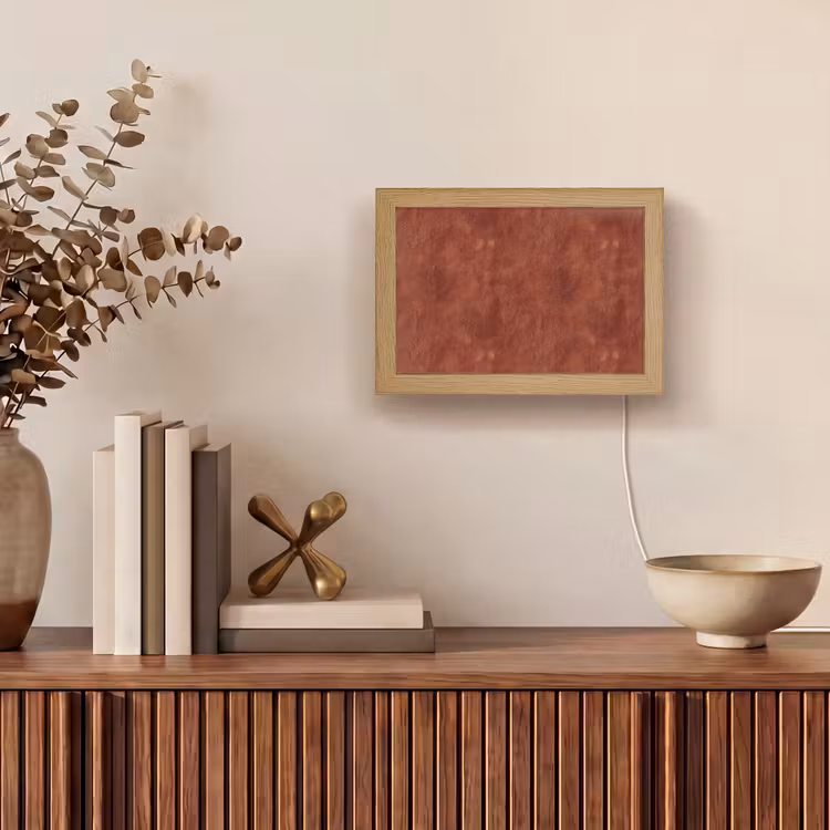 Lightbox - Wandlamp - Stucwerk - Textuur - Terracotta — 4