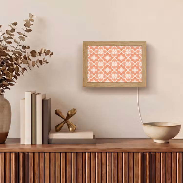 Lightbox - Wandlamp - Tegelpatroon - Arabesk - Vintage - Terracotta — 4