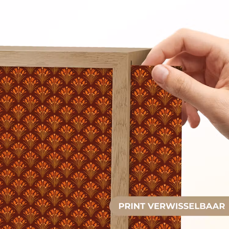 Lightbox - Wandlamp - Waaiers - Art Deco - Botanisch - Roestbruin - Oranje — 6