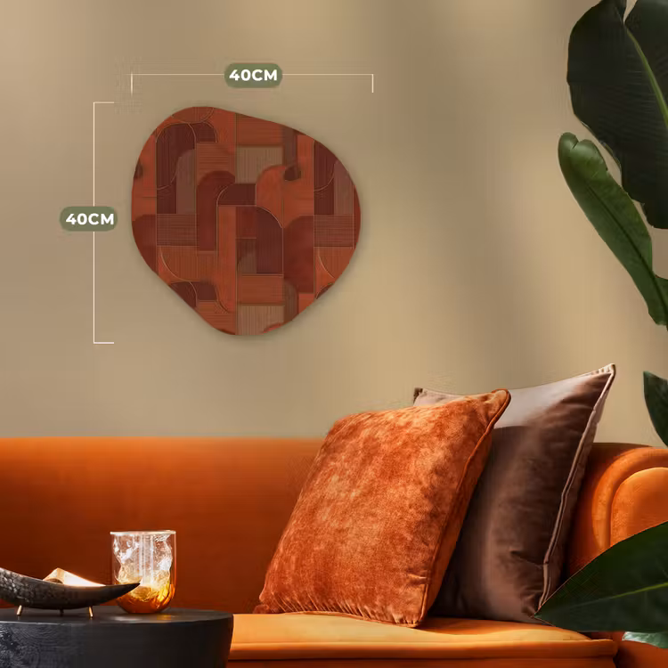 Organisch schilderij - Forex - Geometrisch - Abstract - Textuur - Bruin — 4