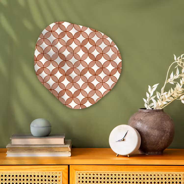 Organisch schilderij - Forex - Geometrisch - Cirkels - Modern - Terracotta — 2