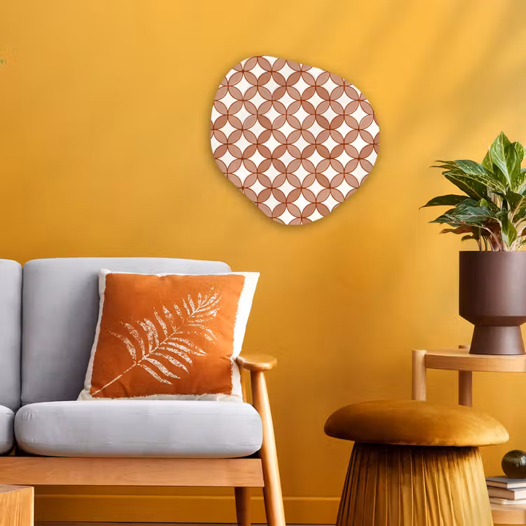 Organisch schilderij - Forex - Geometrisch - Cirkels - Modern - Terracotta — 3