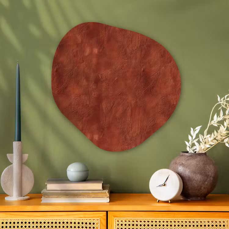 Organische schilderij - Aluminium - Stucwerk - Textuur - Terracotta — 2