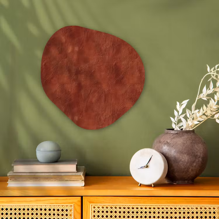 Organisch schilderij - Forex - Stucwerk - Textuur - Terracotta — 2
