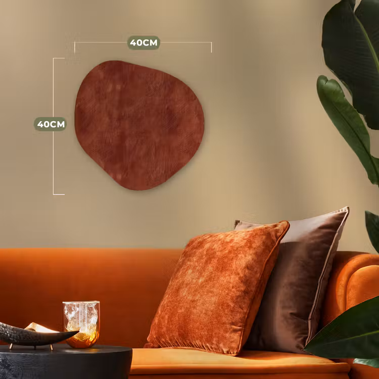 Organisch schilderij - Forex - Stucwerk - Textuur - Terracotta — 4