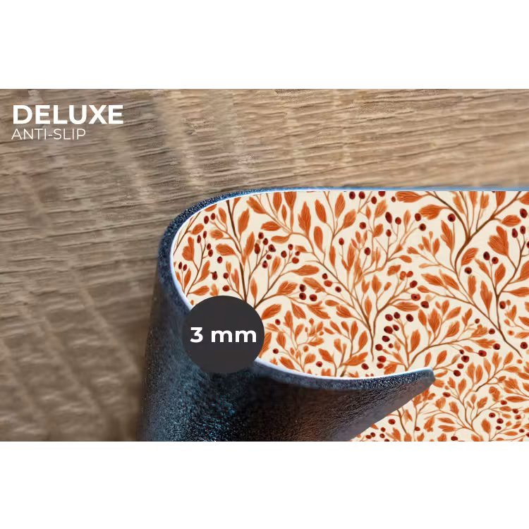 Placemat - 6 stuks - Bladeren - Botanisch - Terracotta — 4