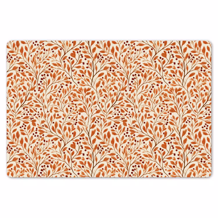 Placemat - 6 stuks - Bladeren - Botanisch - Terracotta — 7
