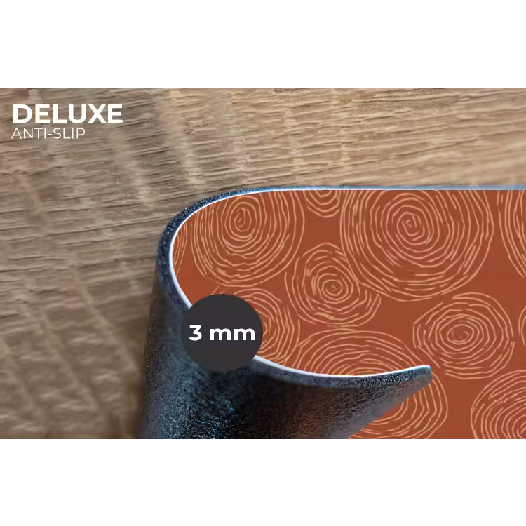 Placemat - 6 stuks - Cirkels - Abstract - Artistiek - Terracotta — 4