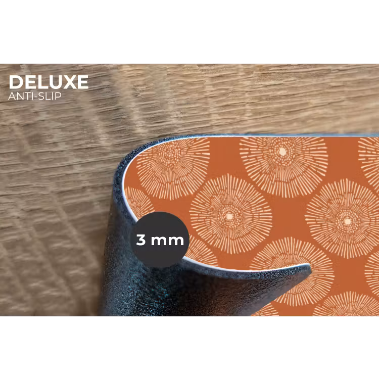 Placemat - 6 stuks - Cirkels - Grafisch - Patroon - Terracotta — 4