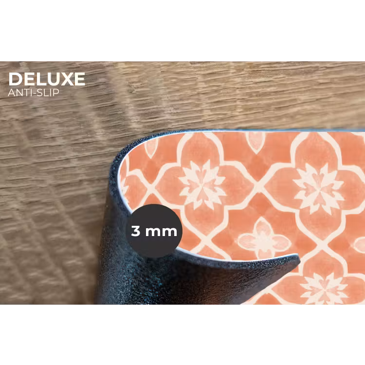 Placemat - 6 stuks - Tegelpatroon - Arabesk - Vintage - Terracotta — 4