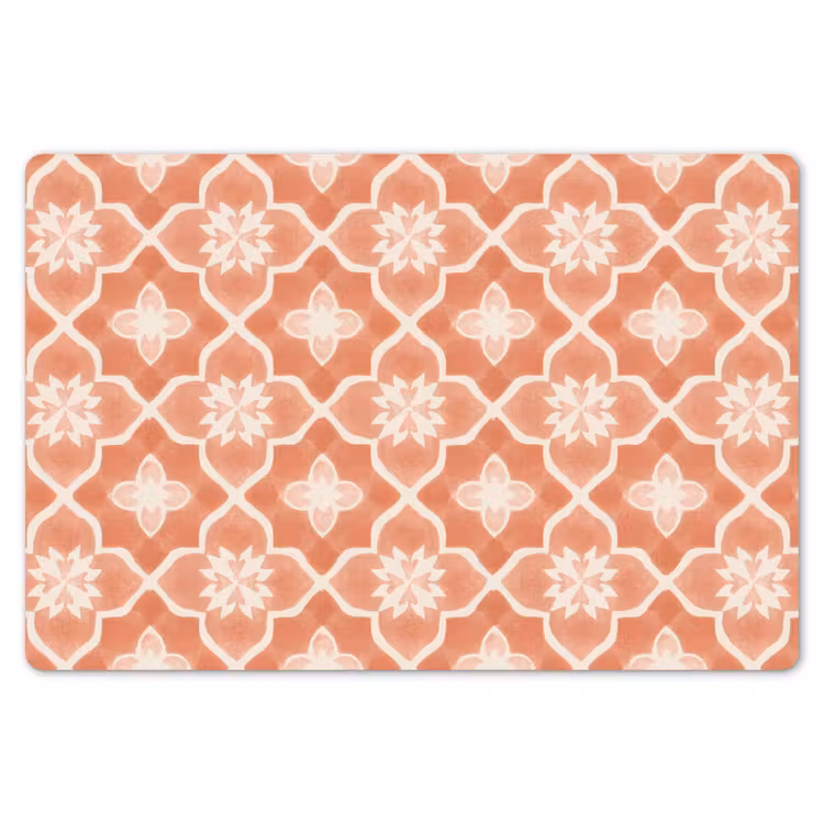 Placemat - 6 stuks - Tegelpatroon - Arabesk - Vintage - Terracotta — 7