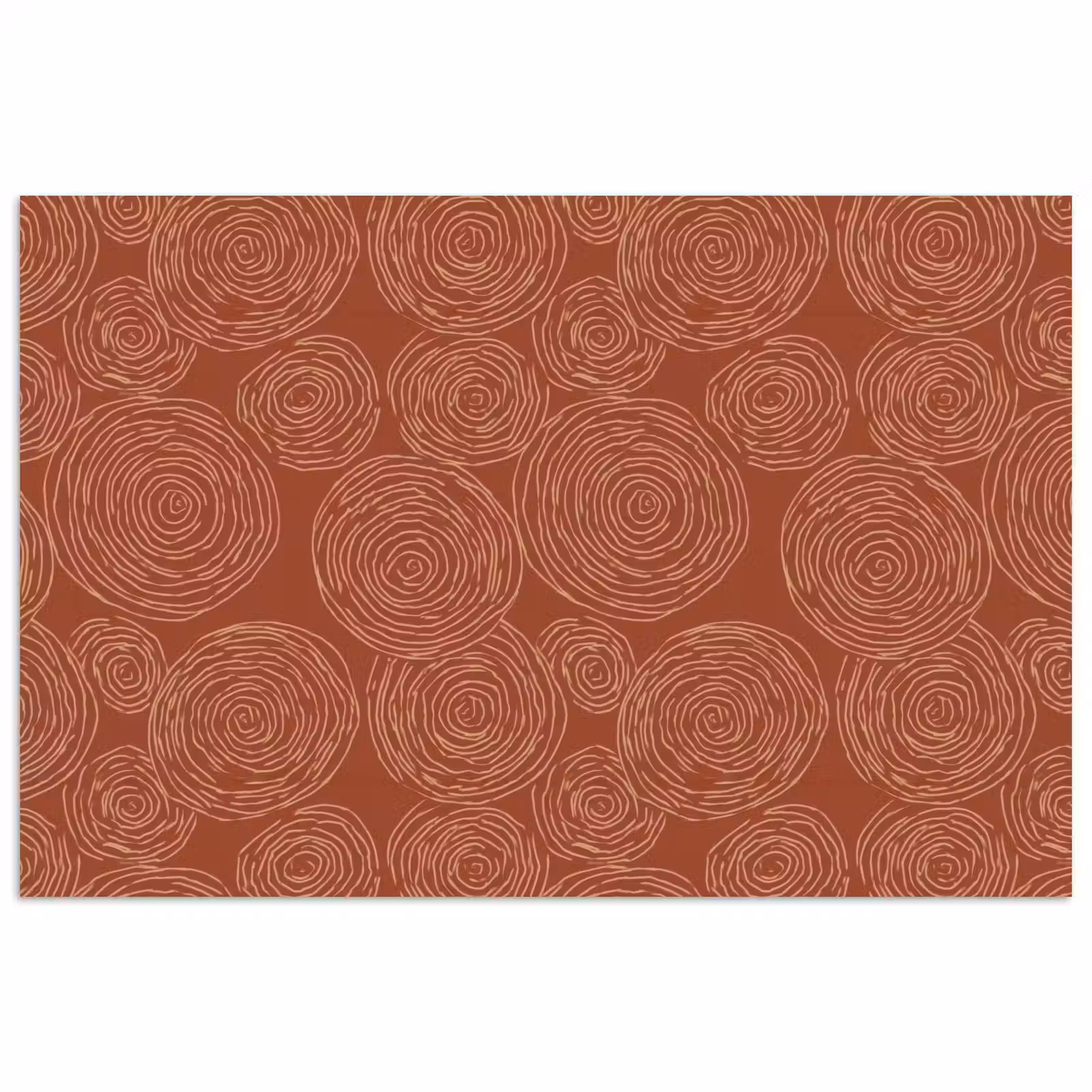 Poster - Cirkels - Abstract - Artistiek - Terracotta — 1