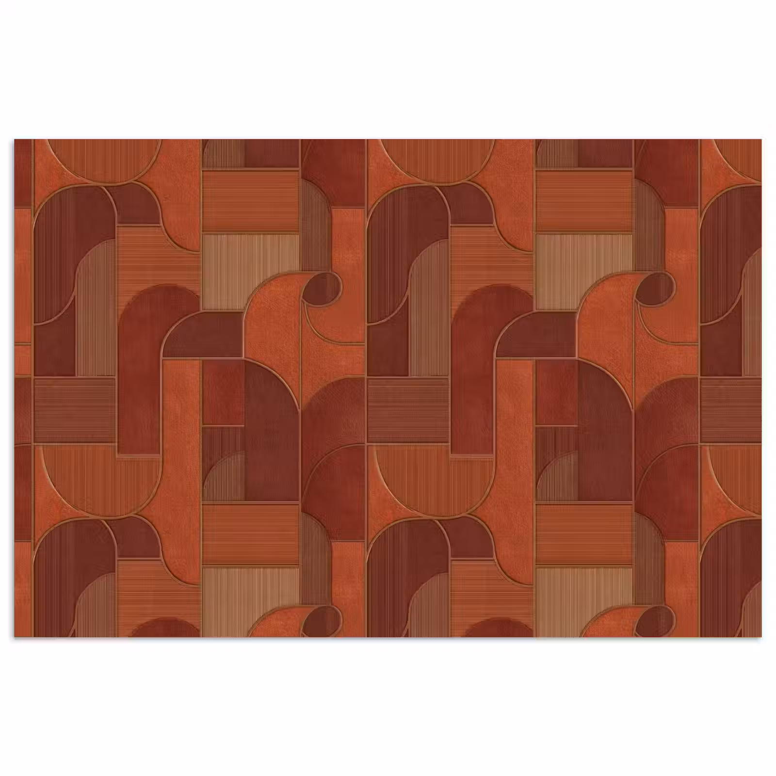 Poster - Geometrisch - Abstract - Textuur - Bruin — 1