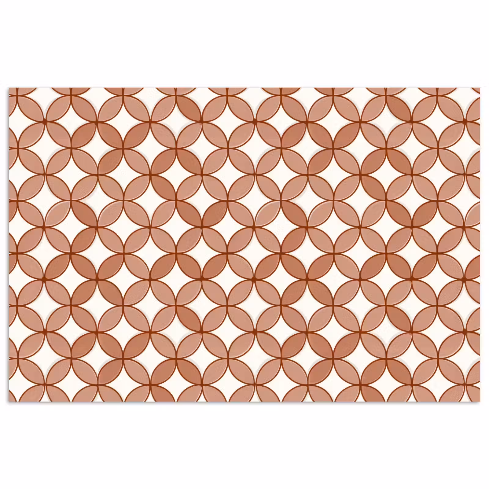 Poster - Geometrisch - Cirkels - Modern - Terracotta — 1