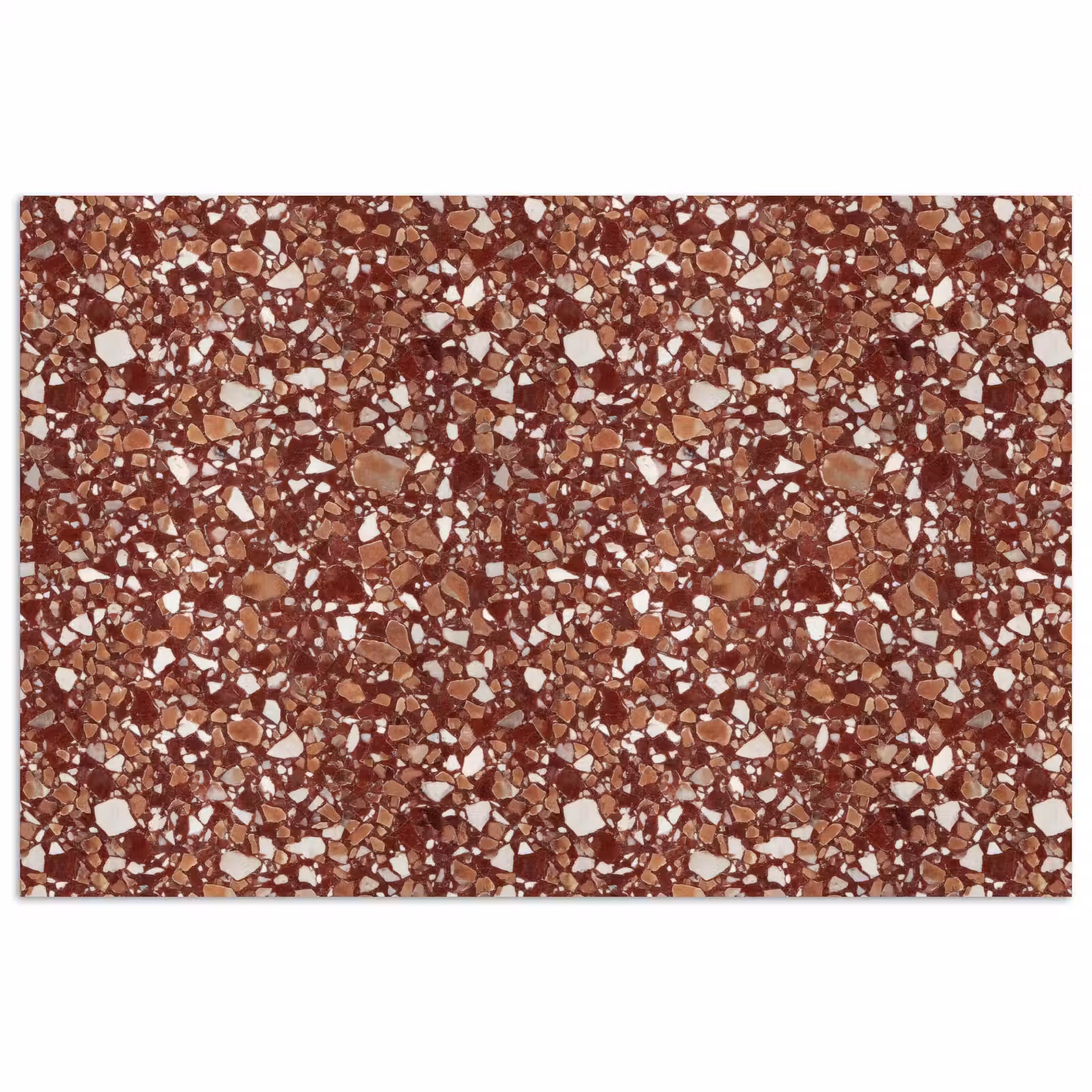 Poster - Terrazzo - Patroon - Steentextuur - Roodbruin — 1