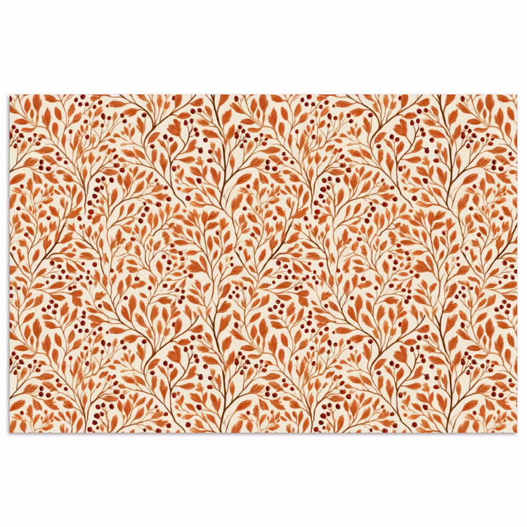 Poster - Bladeren - Botanisch - Terracotta — 1