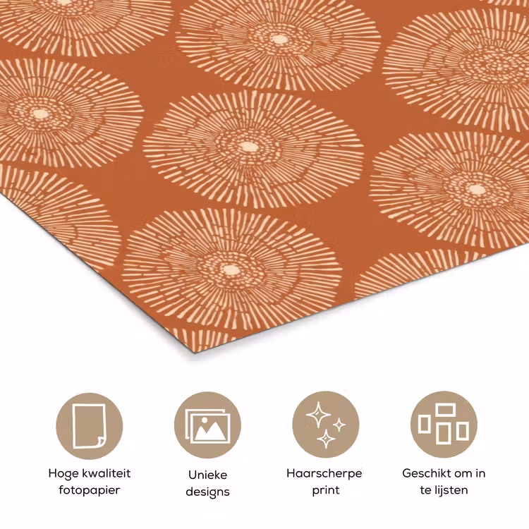 Poster - Cirkels - Grafisch - Patroon - Terracotta — 5