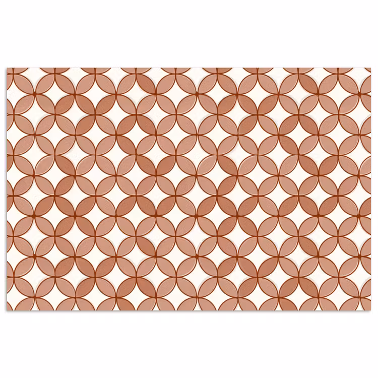 Poster - Geometrisch - Cirkels - Modern - Terracotta — 1