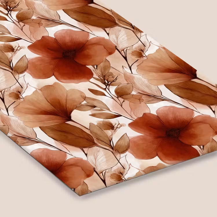 Poster met lijst - Bloemen - Aquarel - Botanisch - Terracotta — 7
