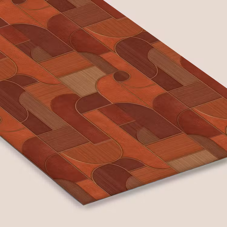 Poster met lijst - Geometrisch - Abstract - Textuur - Bruin — 7