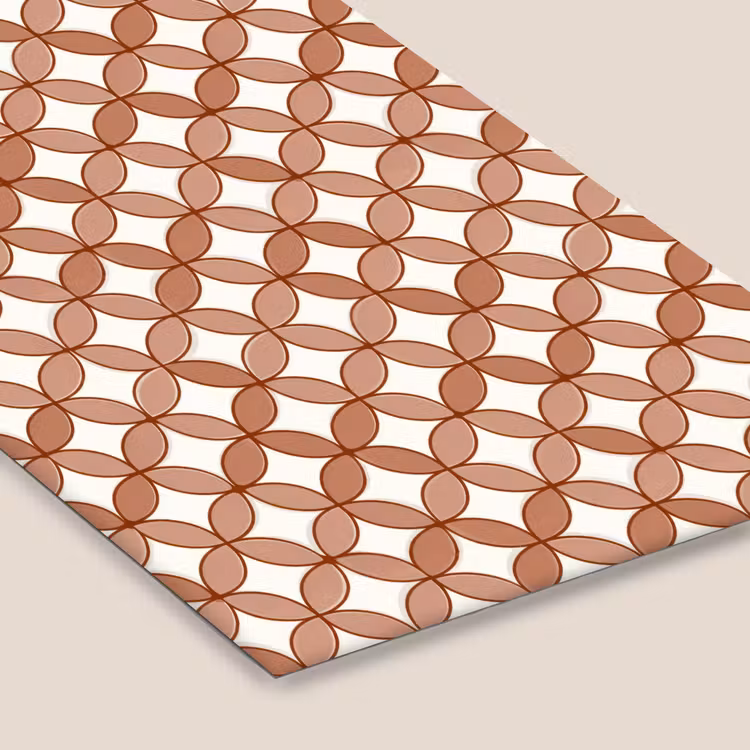 Poster met lijst - Geometrisch - Cirkels - Modern - Terracotta — 7