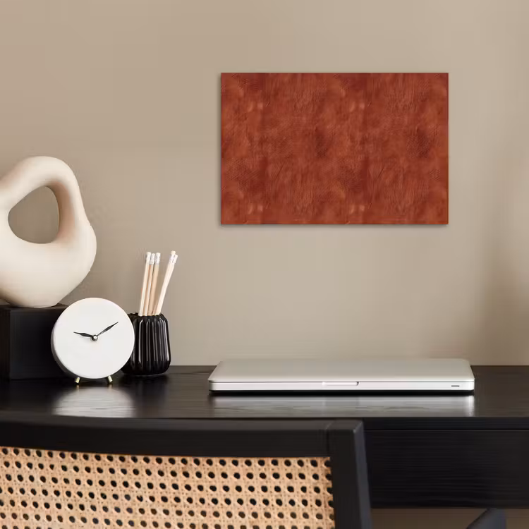 Poster - Stucwerk - Textuur - Terracotta — 2