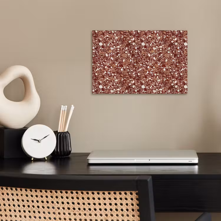 Poster - Terrazzo - Patroon - Steentextuur - Roodbruin — 2