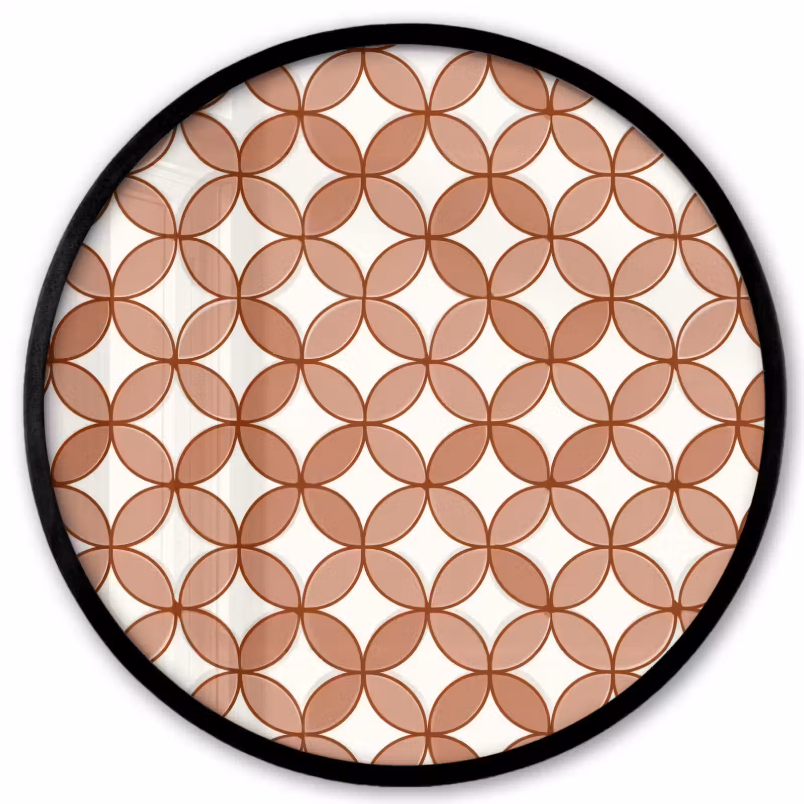 Ronde fotolijst - Geometrisch - Cirkels - Modern - Terracotta — 1
