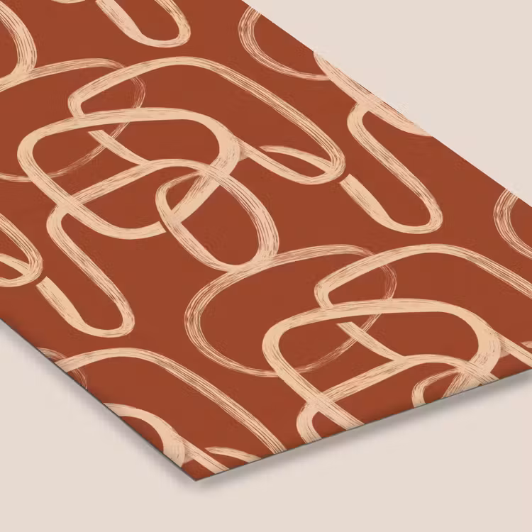 Poster met lijst - Lijnen - Abstract - Organisch - Terracotta - Crème — 7