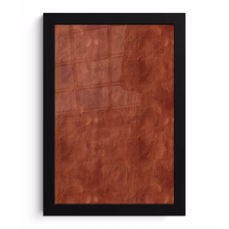 Poster met lijst - Stucwerk - Textuur - Terracotta — 1