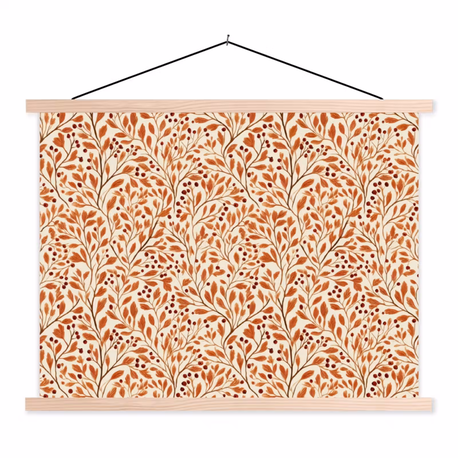 Schoolplaat - Bladeren - Botanisch - Terracotta — 1