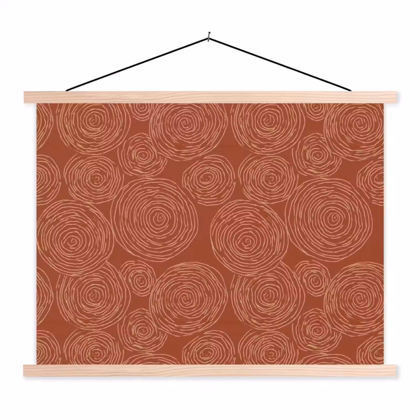 Schoolplaat - Cirkels - Abstract - Artistiek - Terracotta — 1