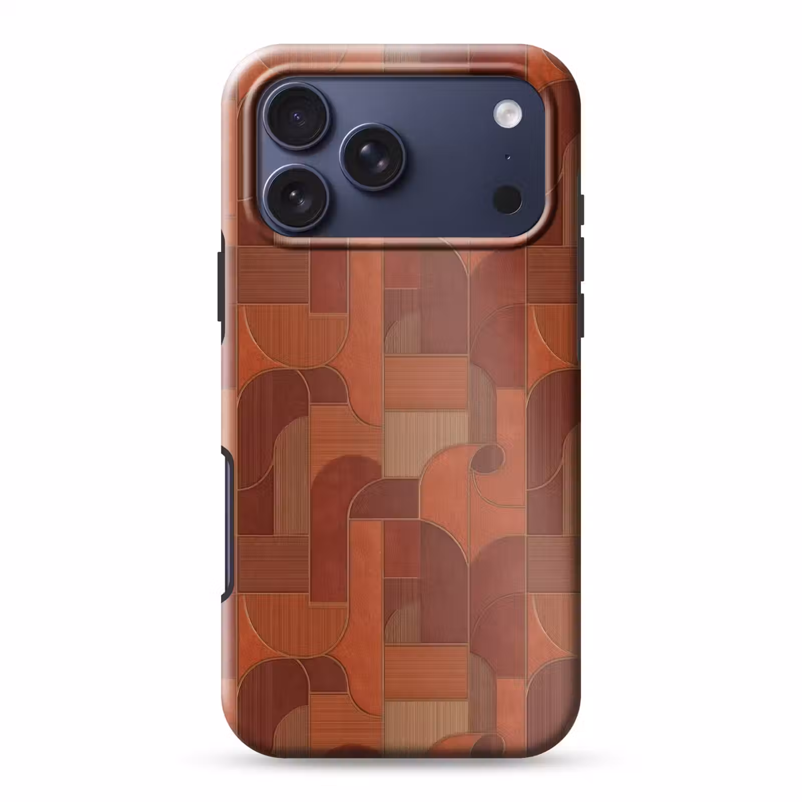 Telefoonhoesje Toughcase - Geometrisch - Abstract - Textuur - Bruin — 1
