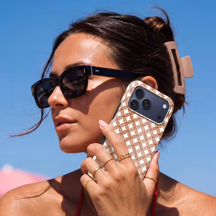 Telefoonhoesje Toughcase - Geometrisch - Cirkels - Modern - Terracotta — 6