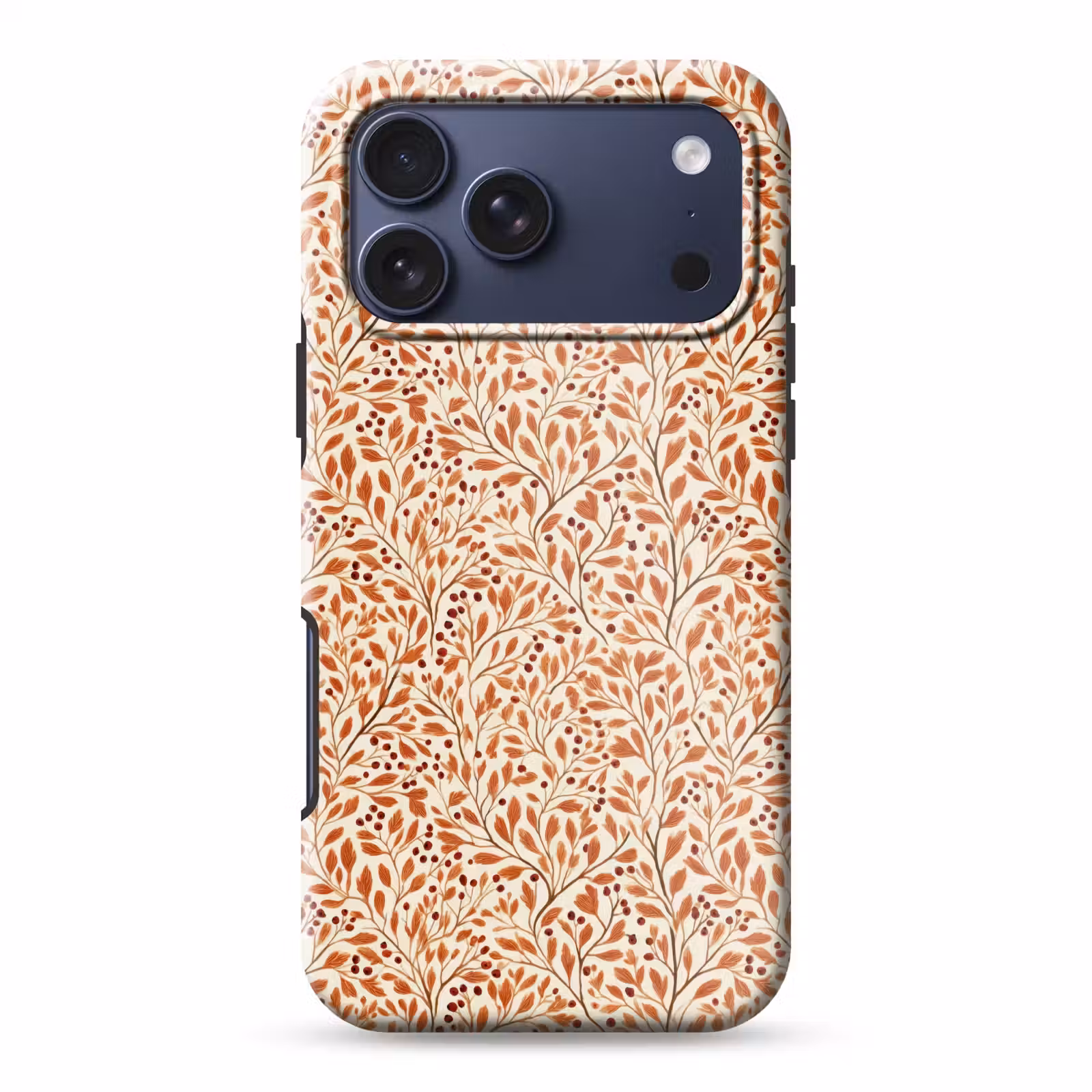 Telefoonhoesje Toughcase - Bladeren - Botanisch - Terracotta — 1