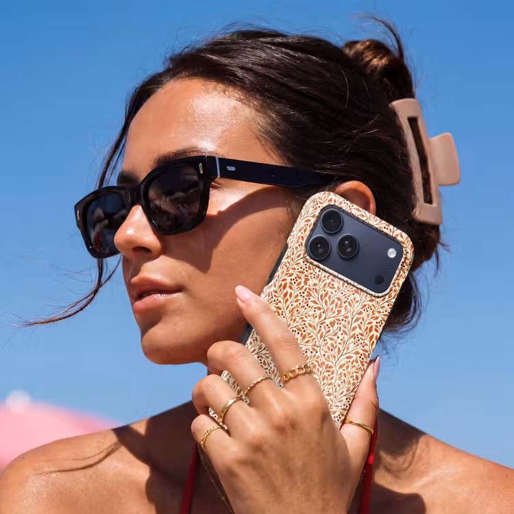 Telefoonhoesje Toughcase - Bladeren - Botanisch - Terracotta — 6