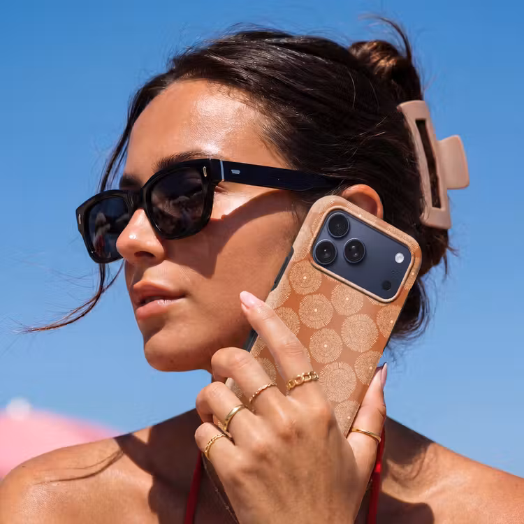 Telefoonhoesje Toughcase - Cirkels - Grafisch - Patroon - Terracotta — 6