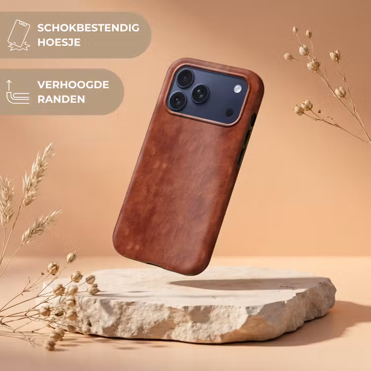 Telefoonhoesje Toughcase - Stucwerk - Textuur - Terracotta — 5