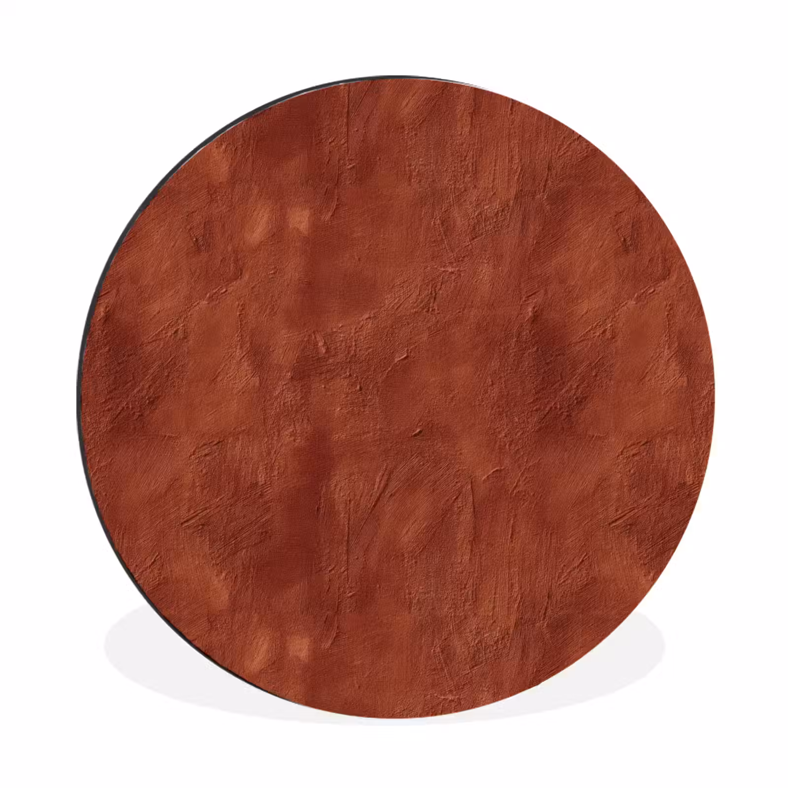 Wandcirkel - Aluminium - Stucwerk - Textuur - Terracotta — 1