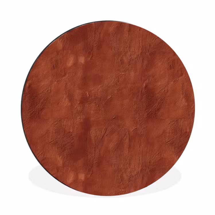 Wandcirkel - Aluminium - Stucwerk - Textuur - Terracotta — 1