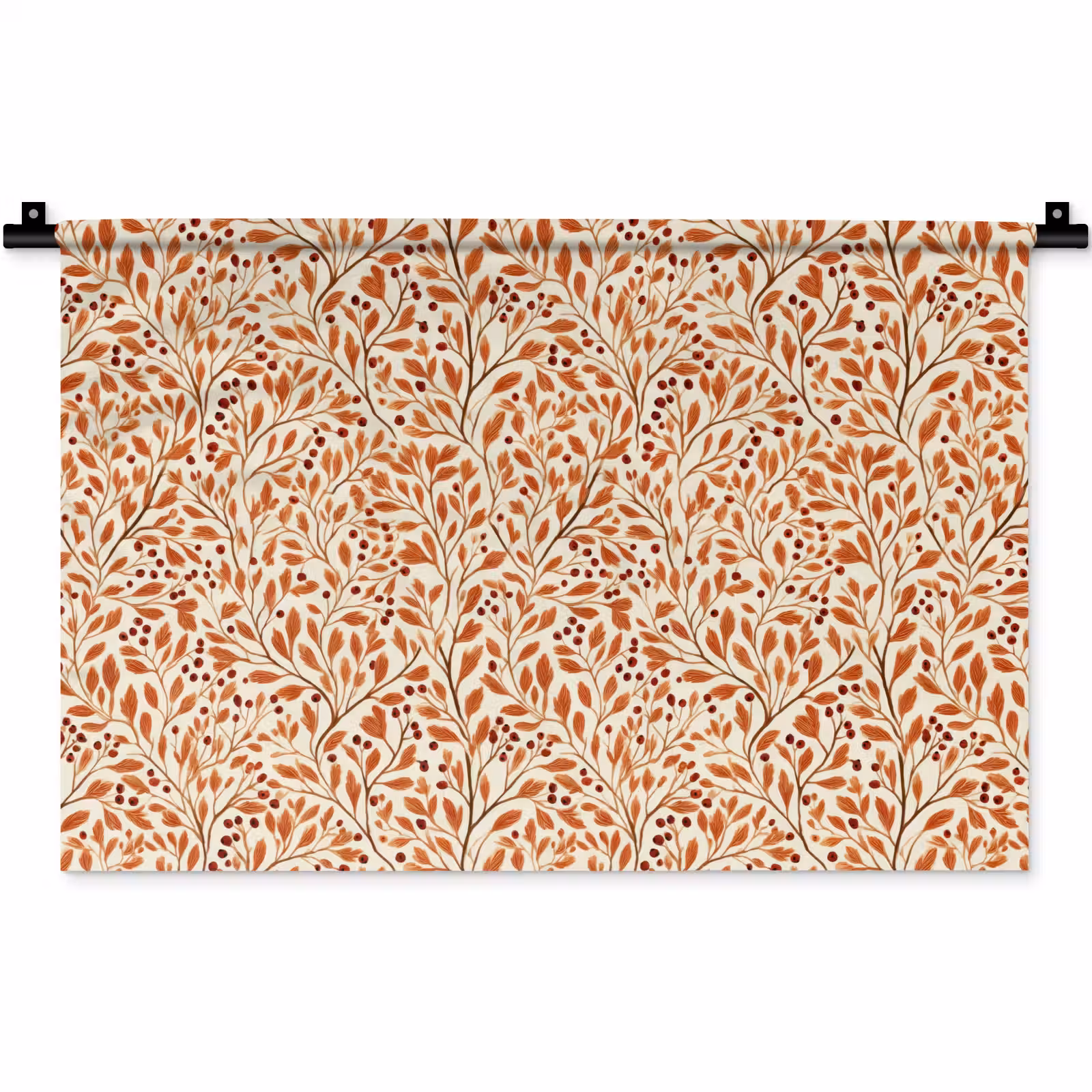 Wandkleed - Bladeren - Botanisch - Terracotta — 1