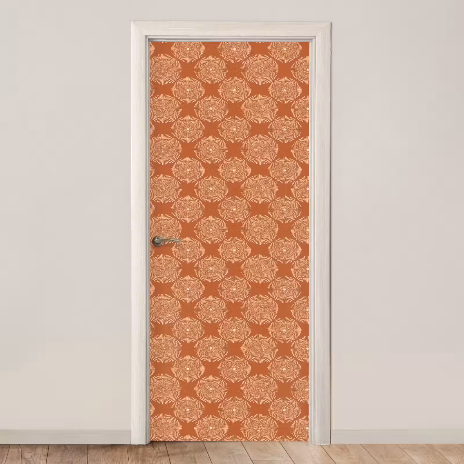 Deursticker - Cirkels - Grafisch - Patroon - Terracotta — 1