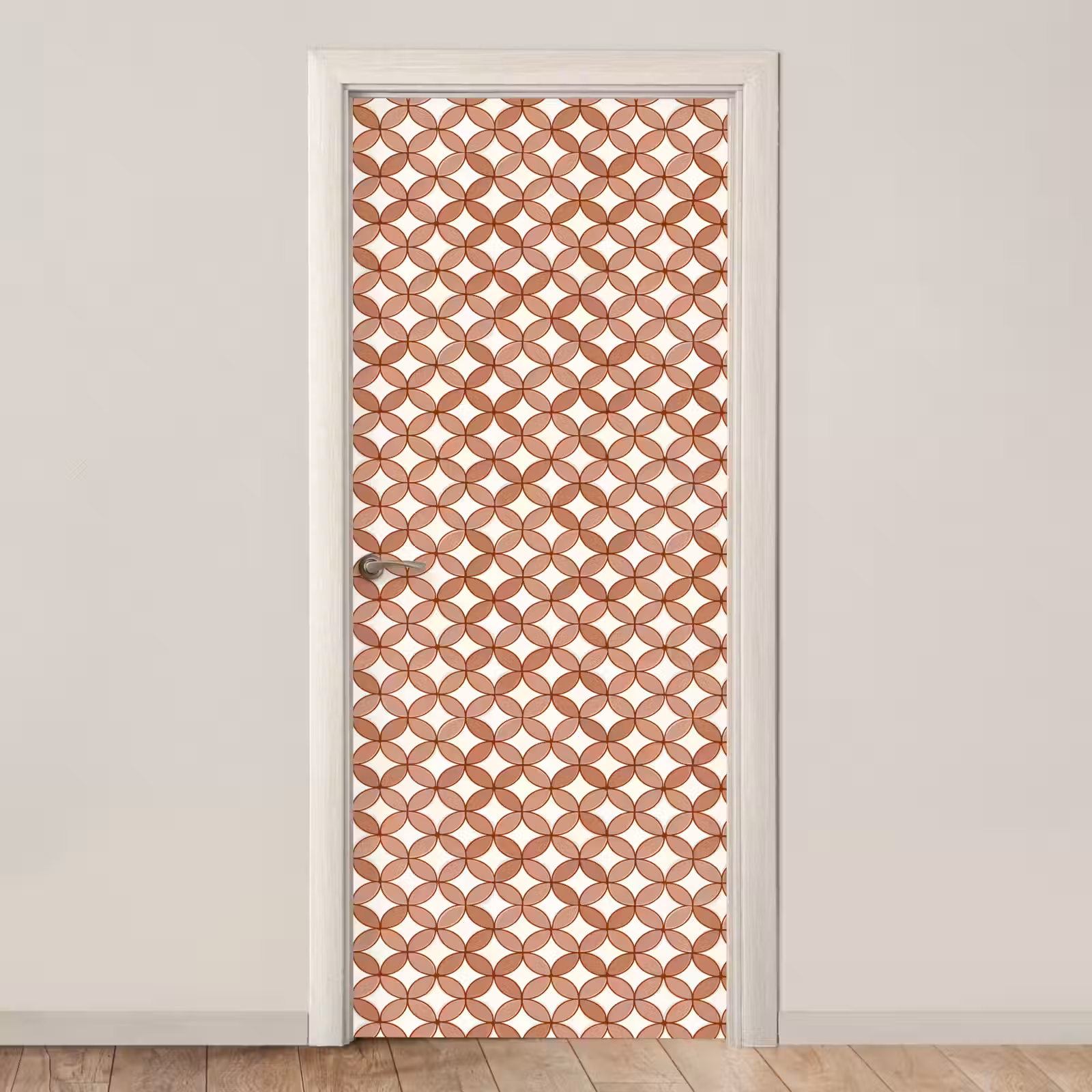 Deursticker - Geometrisch - Cirkels - Modern - Terracotta — 1