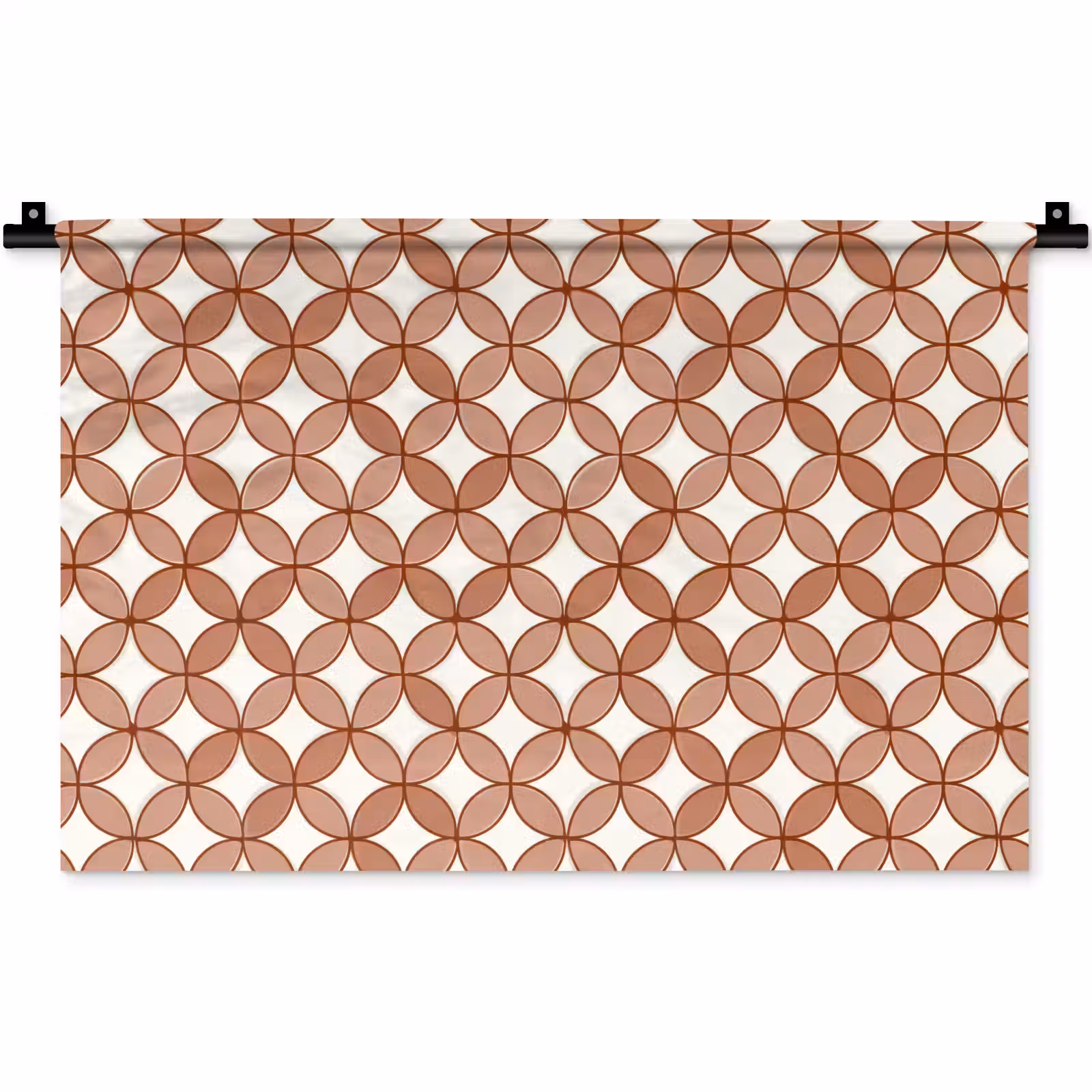 Wandkleed - Geometrisch - Cirkels - Modern - Terracotta — 1