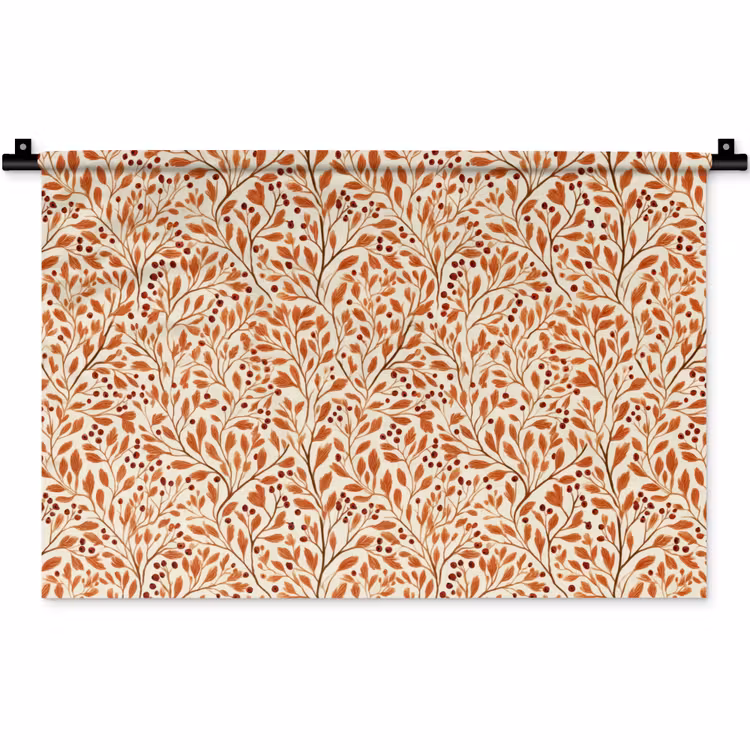 Wandkleed - Bladeren - Botanisch - Terracotta — 1