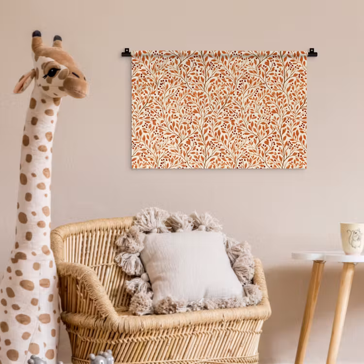Wandkleed - Bladeren - Botanisch - Terracotta — 5